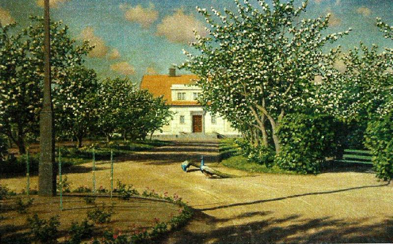 johan krouthen familjen svenfelts villa i ljungsbro Germany oil painting art
